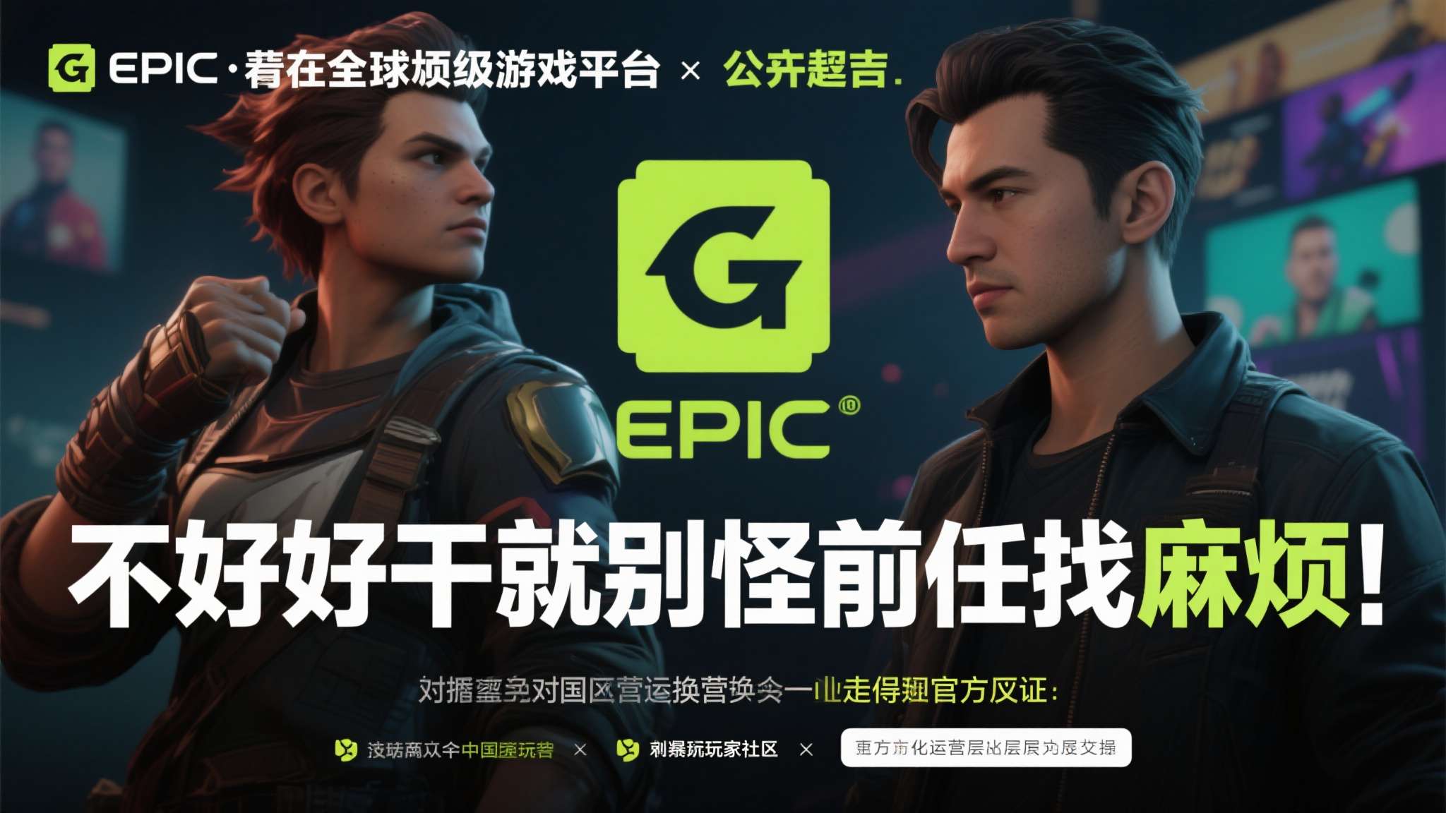 当一家全球顶级游戏平台公开表态"不好好干就别怪前任找麻烦"，这句话背后藏着多少行