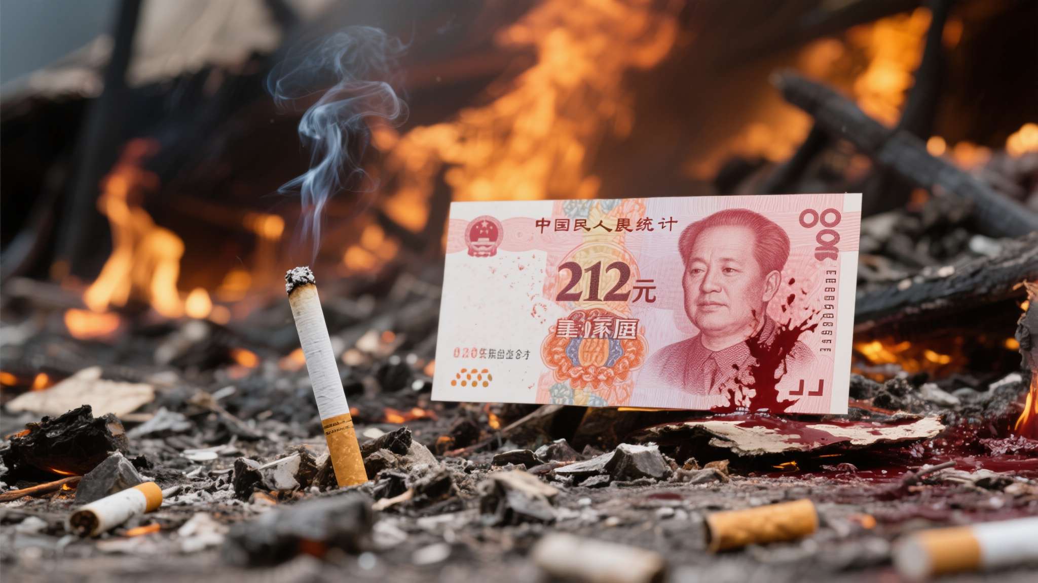 212万元，对很多家庭或企业而言是数年的积蓄。而造成这一切的，仅仅是一根小小的烟